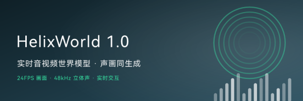 世界模型进入"有声时代"：HelixWorld 1.0 让画面和声音一起实时生成 ...