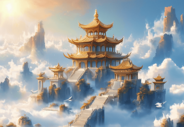 AI 图鉴 · 云端古代天宫