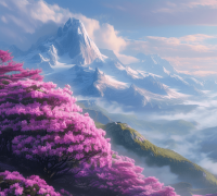 AI 图鉴 · 高山杜鹃花海